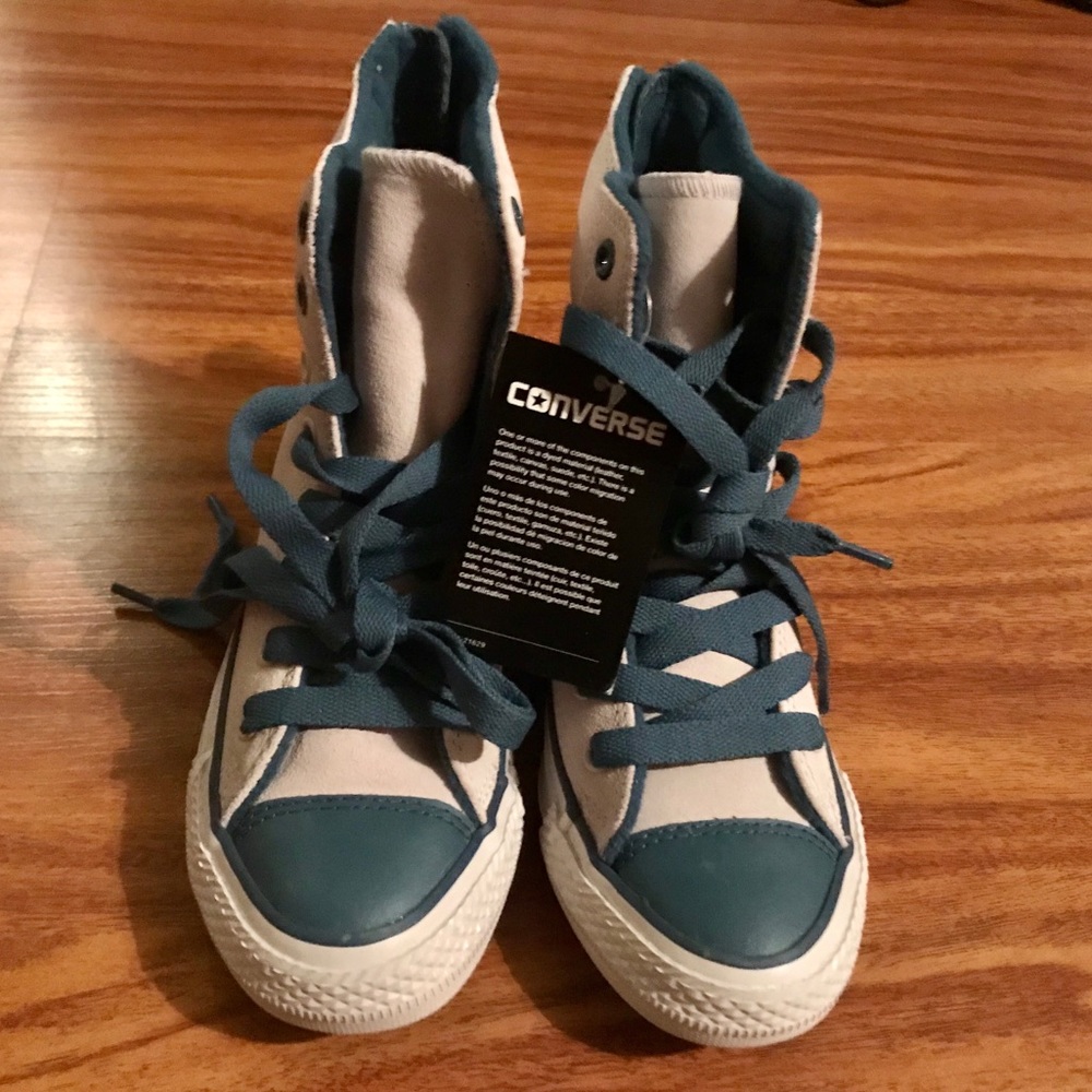 Suede Converse High Tops Youth Sz 1